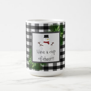 Snowman Buffalo Karierte Tasse