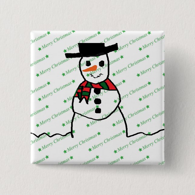 Snowman Button (Vorderseite)