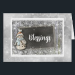 Snowman Card<br><div class="desc">Segen Snowman Karte für Ihre Winterferien Anlässe.</div>