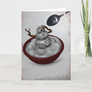 Snowman Card essen Feiertagskarte