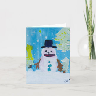 Snowman Card Karte