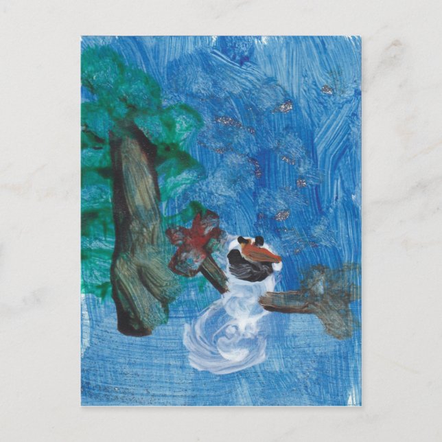 Snowman_Card Postkarte (Vorderseite)