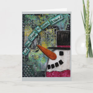 Snowman Card - Verzauberung Feiertagskarte