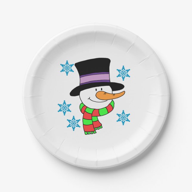 Snowman Cartoon Paper Teller (Vorderseite)