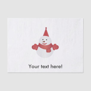 Snowman Cartoon Seidenpapier