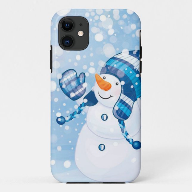 Snowman Case-Mate iPhone Hülle (Rückseite)