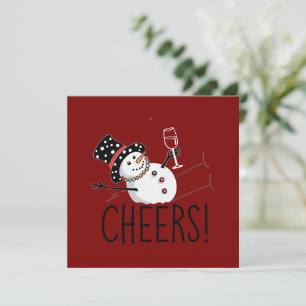 Snowman Chef Wein Weihnachten Weihnachten Weihnach
