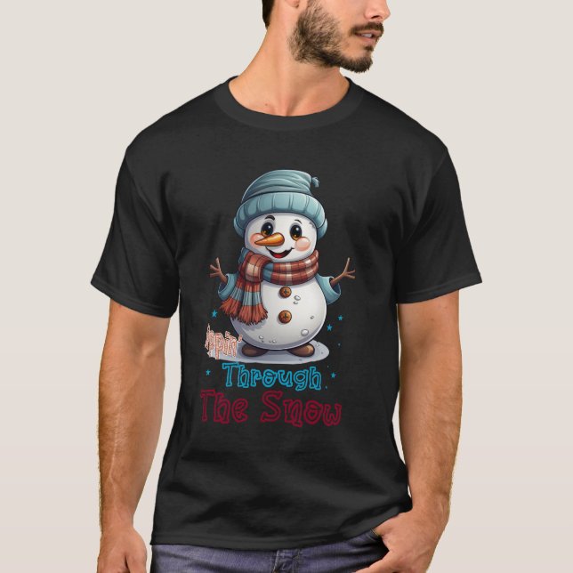Snowman Chic: Erhöhen Sie Ihren Stil mit spieleris T-Shirt (Vorderseite)