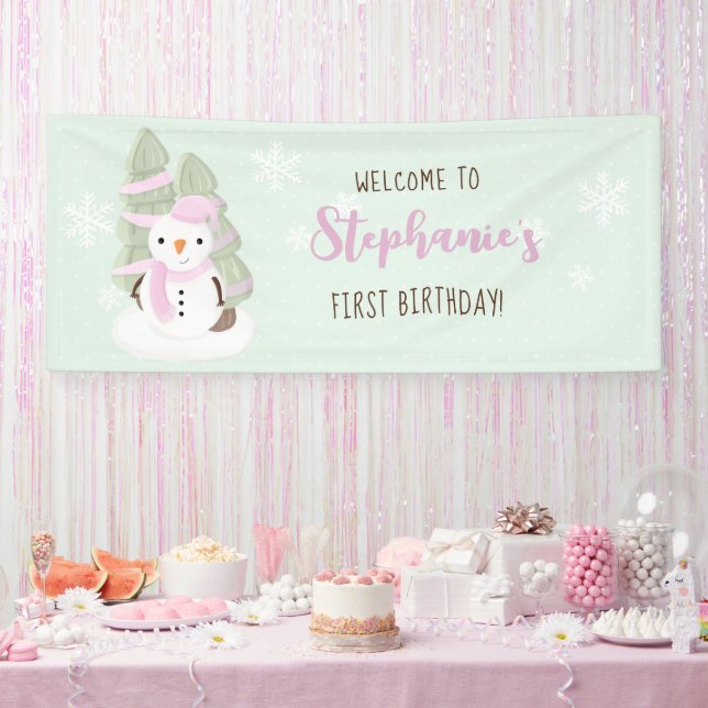 Snowman Christmas Banner (Party)