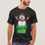 Snowman Christmas Box T-Shirt<br><div class="desc">Dieses Design ist das perfekte Geschenk für einen Geburtstag,  Weihnachten und andere Feiern. Es ist für Frauen,  Männer und Kinder geeignet.</div>