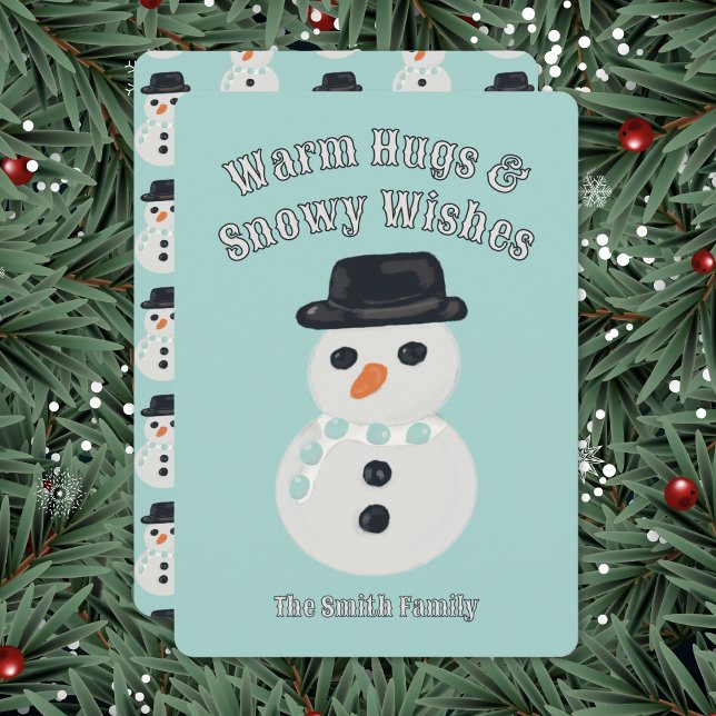 Snowman Christmas Card Feiertagskarte (Von Creator hochgeladen)