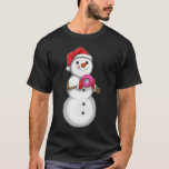 Snowman Christmas Donut T-Shirt<br><div class="desc">Dieses Design ist das perfekte Geschenk für einen Geburtstag,  Weihnachten und andere Feiern. Es ist für Frauen,  Männer und Kinder geeignet.</div>