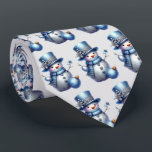 Snowman Christmas Elegante Winterferien Krawatte<br><div class="desc">Schneemann Weihnachten Eleganter Winter Holidays Nacken Krawatte. Modernes,  schönes und einzigartiges Design.</div>