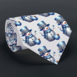 Snowman Christmas Elegante Winterferien Krawatte<br><div class="desc">Schneemann Weihnachten Eleganter Winter Holidays Nacken Krawatte. Modernes, schönes und einzigartiges Design.</div>