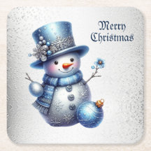 Snowman Christmas Elegante Winterferien