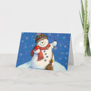 Snowman Christmas Feiertagskarte