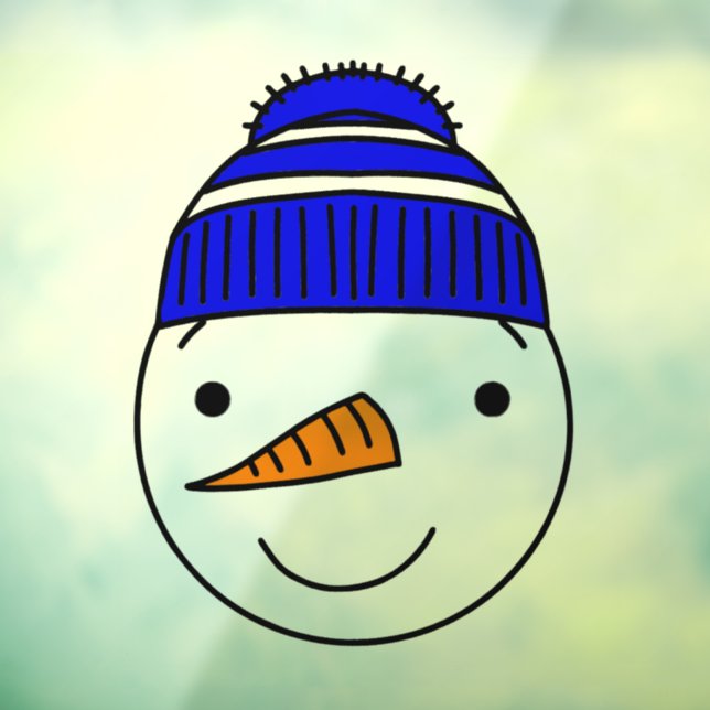 SNOWMAN CHRISTMAS-Fensterheber Fensteraufkleber (Blatt 3)