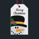 Snowman Christmas Geschenkanhänger<br><div class="desc">Dieses bezaubernde Schneemannsschild wird Ihrem Geschenk eine Touch Urlaubscharme verleihen. Die Rückseite kann mit Ihren Wunschnamen personalisiert werden,  wenn Sie sie wählen. Das Design umfasst urheberrechtlich geschütztes Material von Cricut.</div>
