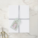Snowman Christmas Geschenkanhänger<br><div class="desc">Snowman Christmas Celebrate your child's winter birthday with this cute and snowman wearing a pastel pink knitted hat and scarf. This theme is ideal for your little one’s winter birthday or kid’s Christmas party. Design is completely customizable. Check out the coordinating stationery and ohrs.</div>