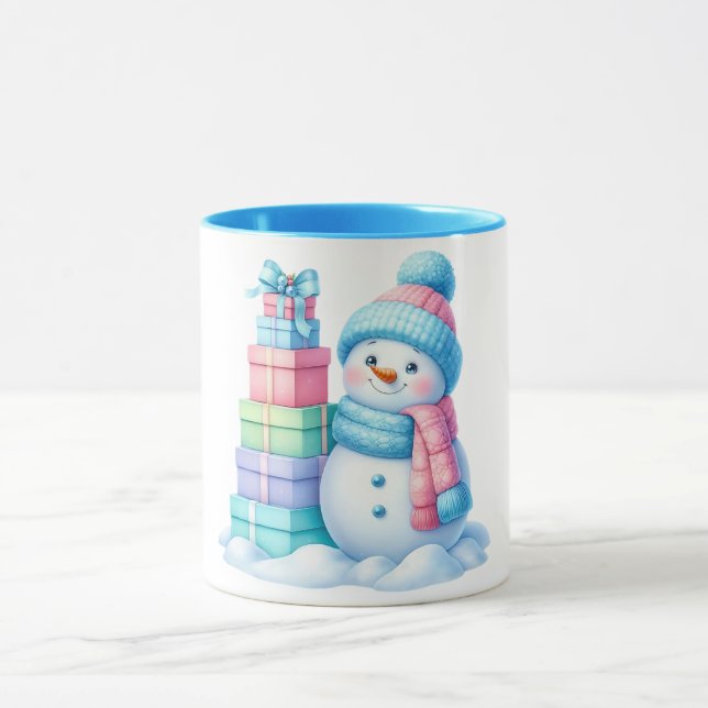 Snowman Christmas gift Mug Tasse (Zentrum)