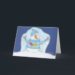 Snowman Christmas ist "Schnee" Nah Feiertagskarte<br><div class="desc">Möge dein Geist große Freude empfinden,  während Weihnachten nahe zeichne. Snowman fühlt sich,  dass Weihnachten "Schnee" nah in diesem lustigen Wortspiel ist Urlaubsplanung! Originelles Design von Christie Black von Kreationen aus dem Herzen.</div>