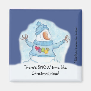 Snowman Christmas ist "Schnee" Nah Magnet