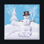 Snowman Christmas Magnet<br><div class="desc">Snowman Christmas Magnet</div>