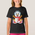 Snowman Christmas Music T-Shirt<br><div class="desc">This design is the perfect gift for a birthday, Christmas and other celebrations. It is suitable for women, men and kids.</div>