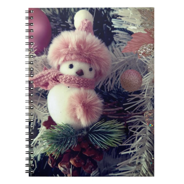 Snowman Christmas Notebook Notizblock (Vorderseite)
