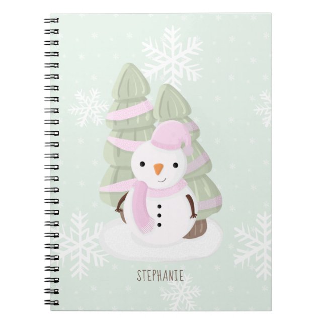 Snowman Christmas Notizblock (Vorderseite)