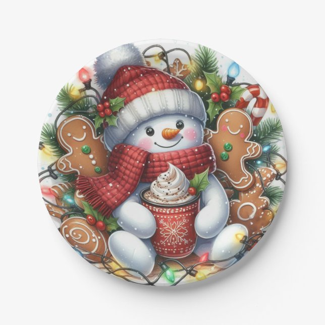 Snowman Christmas Paper Teller (Vorderseite)