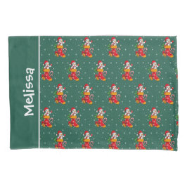 Snowman Christmas Pattern Red Green Individuelle N Kissenbezug