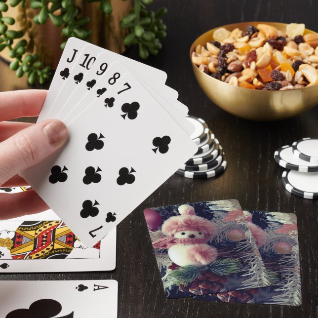 Snowman Christmas Playing Cards Spielkarten (In Situ)