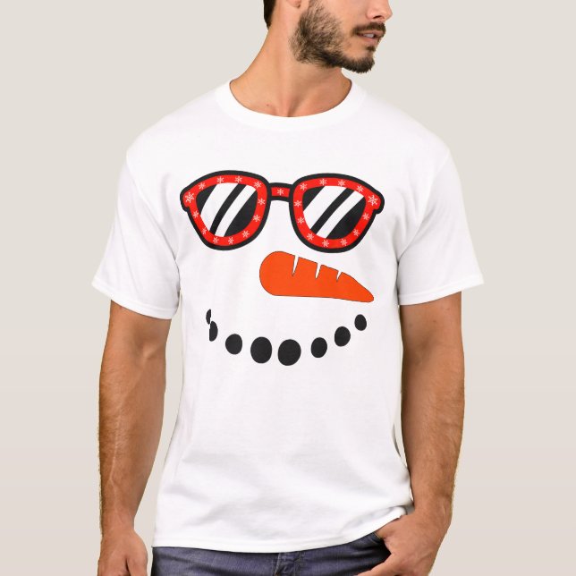 Snowman Christmas Shirts für Männer Frauen Schneem (Vorderseite)