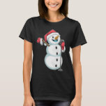 Snowman Christmas Singer T-Shirt<br><div class="desc">Dieses Design ist das perfekte Geschenk für einen Geburtstag, Weihnachten und andere Feiern. Es ist für Frauen, Männer und Kinder geeignet.</div>