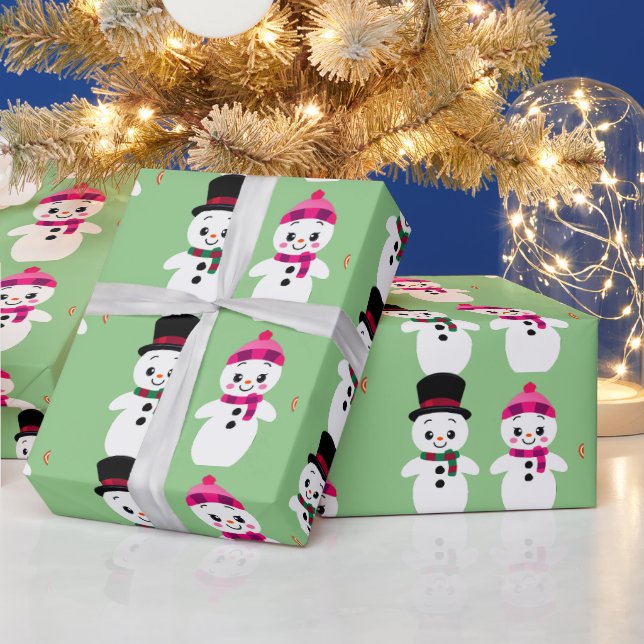 Snowman Christmas Spirit Geschenkpapier (Feiertage)