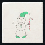 Snowman Christmas Steinuntersetzer<br><div class="desc">Snowman</div>