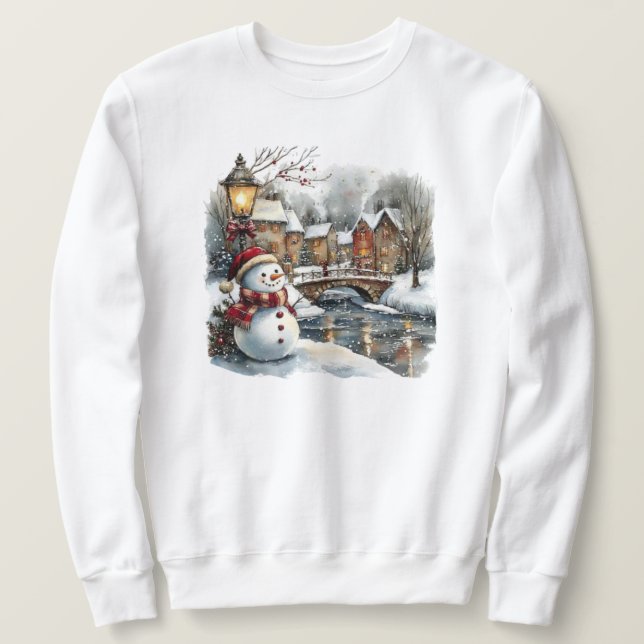 Snowman Christmas Sweatshirt (Design vorne)