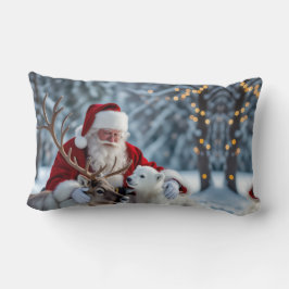 Snowman Christmas Throw Pillow Lendenkissen