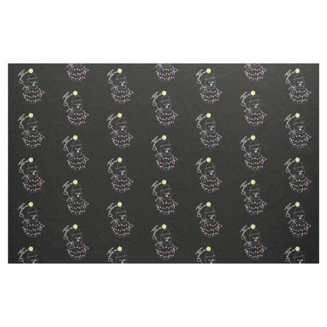 Snowman Christmas Tree Stoff (Fat Quarter (45,7 x 55,9 cm))