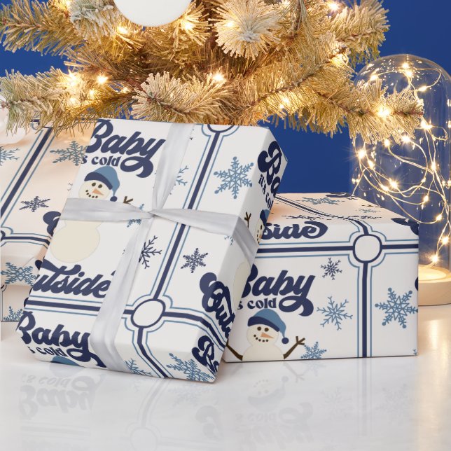 Snowman Christmas Wrapping Paper Geschenkpapier (Feiertage)