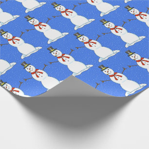 Snowman Christmas Wrapping Paper Geschenkpapier