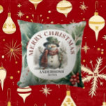 Snowman Christmas wünscht Kissen<br><div class="desc">Snowman Niedlich Watercolor Weihnachten wünscht Bequemlichkeit ist der Schlüssel in dieser geschäftigen Saison! Besuchen Sie unseren Zazzle Store, um die komplette Snowman Niedlich Watercolor Weihnachtswünsche Kollektion zu erkunden. Mit nur wenigen Klicks können Sie diese schönen Designs direkt vor Ihrer Haustür liefern lassen. Wenn Sie weitere Anpassungen benötigen, schreiben Sie mir...</div>