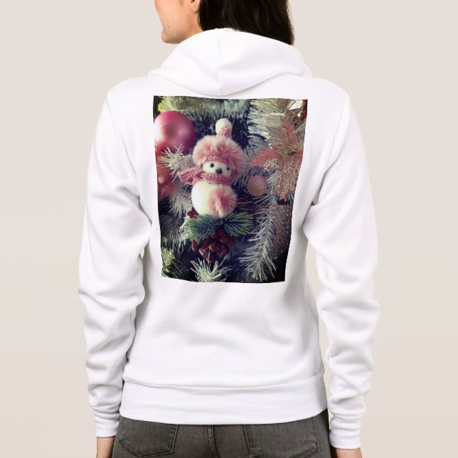 Snowman Christmas Zip Hoodie (Rückseite)