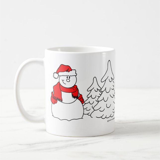 Snowman Coffee Tasse (Links)