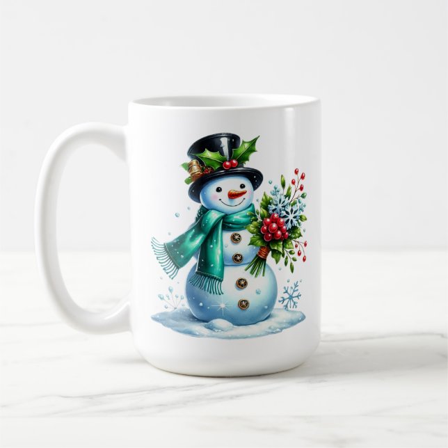 Snowman Coffee Tasse (Links)