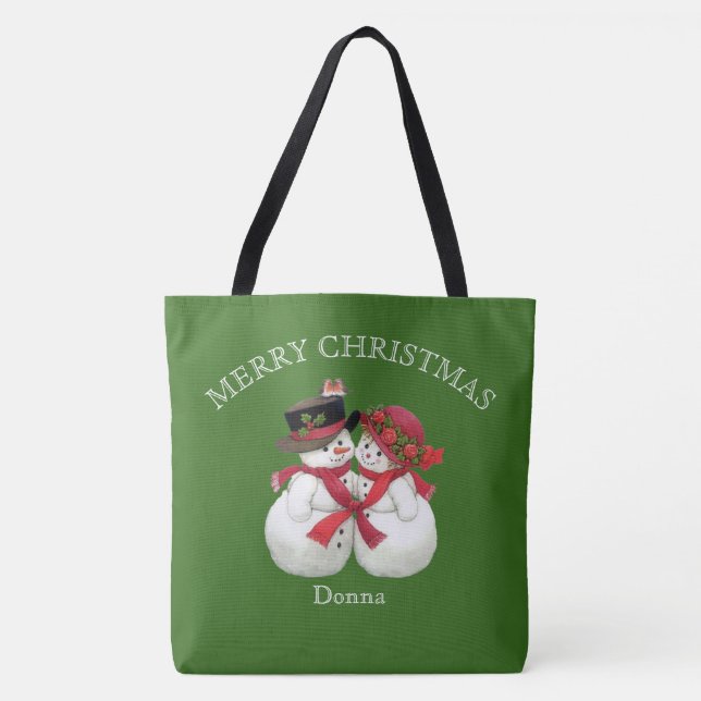 Snowman Couple, Frohe Weihnachten (Vorderseite)
