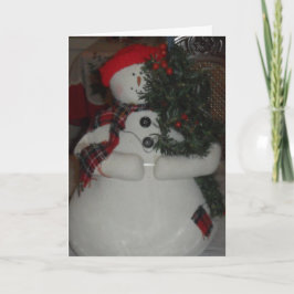 SNOWMAN CUSTOM CHRISTMAS CARD FEIERTAGSKARTE