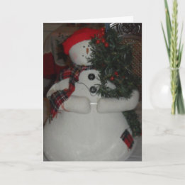 SNOWMAN CUSTOM CHRISTMAS CARD FEIERTAGSKARTE