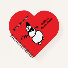 Snowman Customizable Notizbuch